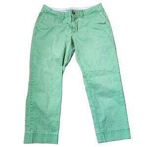 Old Navy Women’s Green Capri Pants – Size 4 | Stretch Cotton Blend